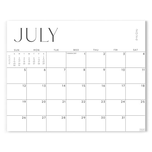 S&O Simple Magnetic Fridge Calendar from July 2026-December 2027 - Tear-Off Refrigerator Calendar to Track Events & Appointments - 18 Month Magnetic Planner for Fridge for Easy Planning-8"x10”in