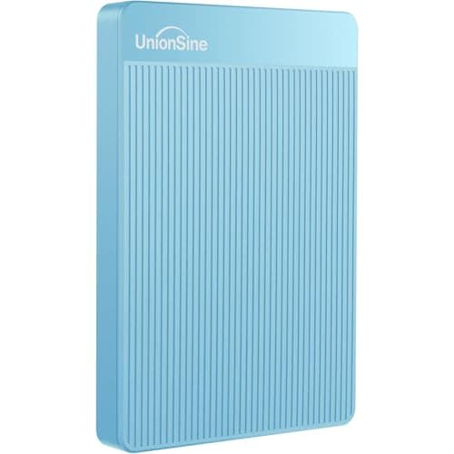UnionSine 500GB Ultra Slim Portable External Hard Drive USB3.0 HDD Storage Compatible for PC, Desktop, Laptop, Mac,Xbox One, Xbox one, PS4(Blue) HD-2510 inch