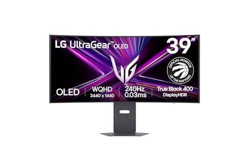 LG Ultragear 39GX900A 39” OLED Curved Gaming Monitor - WQHD 240Hz, 0.03ms, USB-C 65W, HDMI 2.1, G-SYNC, FreeSync, DCI-P3 98.5%