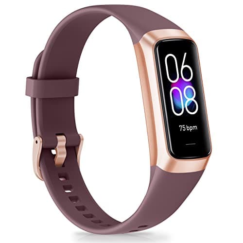Fitness Tracker with 24/7 Heart Rate, Blood Pressure, Sleep Monitor, Activity Trackers with 1.1" AMOLED Color Screen, Waterproof Calorie Tracking, Step Counter Health Smart Watch for Women Men