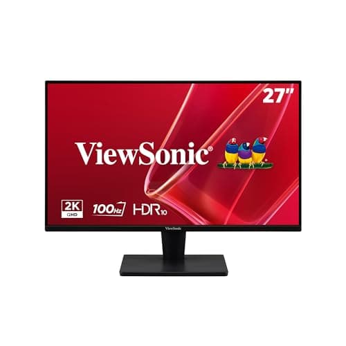 ViewSonic VS2725-2K 27 Inch QHD 1440p Monitor with 100Hz, HDMI, DisplayPort, and Variable Refresh Rate for Home and Office
