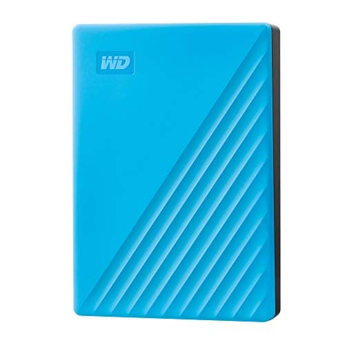 WD 4TB My Passport Portable Hard Drive, External HDD with backup software and password protection, Blue - WDBPKJ0040BBL-WESN