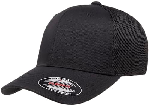 Flexfit Men's Trucker Mesh Cap, Black, Large-X-Large