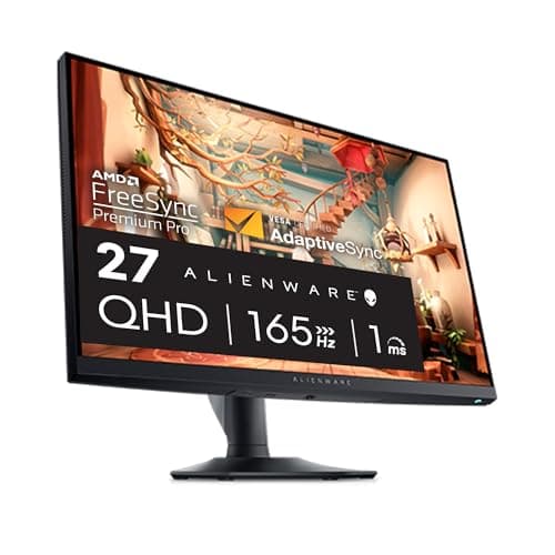 Alienware 27 Gaming Monitor - AW2725DM - 27-inch QHD (2560 x 1440) up to 180 Hz Display, 1ms Gray to Gray, IPS Panel, NVIDIA G-SYNC, AMD Freesync, VESA AdaptiveSync, VESA DisplayHDR 400
