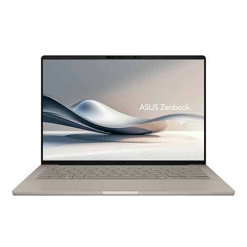 ASUS Zenbook A14; Copilot+ PC, Ultrathin Laptop, 14” WUXGA OLED, Snapdragon X Processor, 16 GB Memory, 512GB SSD, Wi-Fi 6E, Zabriskie Beige, UX3407QA-DS52-CA