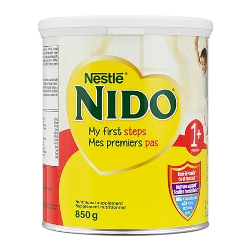 NIDO 1+ Toddler Milk-Based Nutritional Supplement With Calcium, Vitamins D and A, Magnesium, Probiotics, DHA, For Teeth, Muscles, Bones, Immune System And Brain Development, 850 g