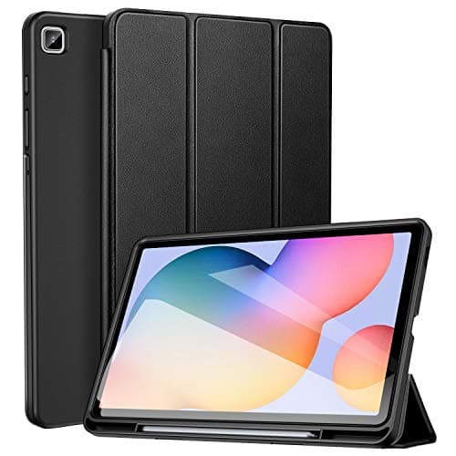 ZtotopCases for 2024/2022/2020 Samsung Galaxy Tab S6 Lite 10.4" Case with Pen Holder,Auto Wake/Sleep,Suitable for Model SM-P625/P620/P619/P615/P613/P610, Black