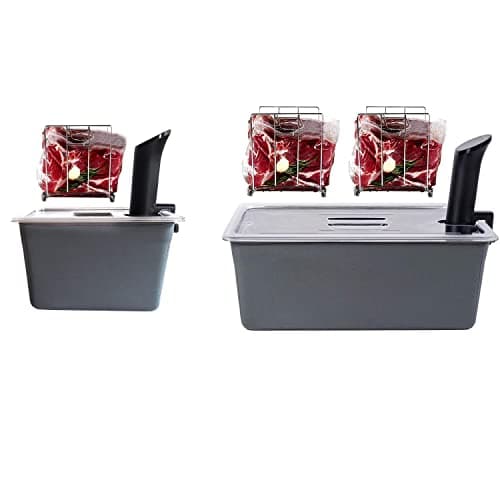 VÄESKE Combo Set 12 +26 QT Insulated Sous Vide Containers with Lids (Racks + Insulating Sleeve)