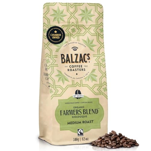 Balzac's Coffee Roasters Farmer's Blend Whole Bean Coffee 12oz, Farmer's Blend, 12 Ounces