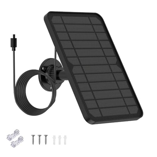 Solar Panel for Blink Camera Outdoor, Outdoor Security Camera Solar Panel Compatible with Blink Outdoor 4(4th Gen) with 13,1ft Calbe, Adjustable Mount (Camera Not Included)
