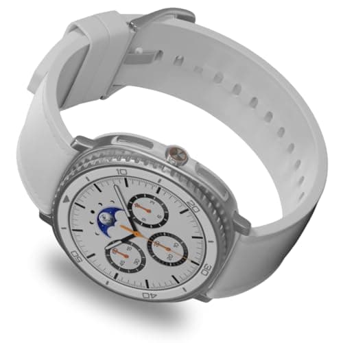 SAMSUNG Galaxy Watch 8 Classic | 46mm, Rotating Bezel | AI Smartwatch w/ 1.34" AMOLED, Wear OS 6, Wi-Fi, Bluetooth, GPS Fitness Tracker, IP68 | International Model L500 | (White)