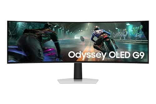 SAMSUNG 49 inch Odyssey G9 DQHD OLED Gaming Monitor 144Hz 0.03ms HDR True Black 400 Gsync Freesync DP + HDMI + USB C to A Gender Cable - (LS49DG912SNXZA) [Canada Version]