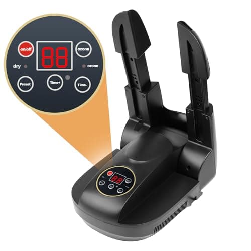 Scienbeauty Electric Shoe & Boot Dryer with Auto Timer, Portable Foldable Glove Dryer Warmer with Heat Blower Fast Drying, Smart Display