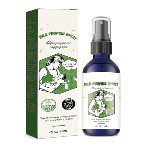 Portable Breast Pump Spray, Milk Pumping Spray for Breast Pump, Nursing Moisturizing Breast Spray Nursing Mist Helps Relieve Nipple Discomfort for Milk Pums Flanges (4 Fl.Oz)