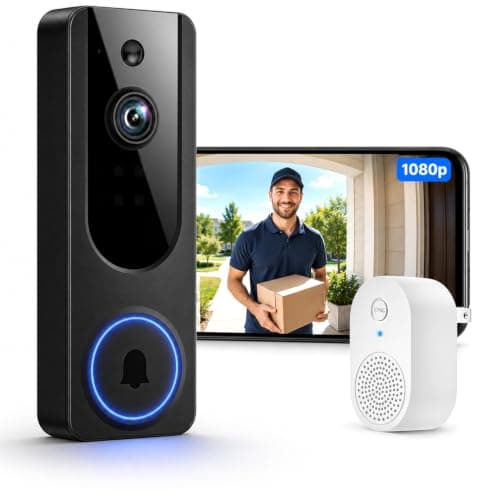 Security Camera Outdoor Wireless, 1080P HD Battery Powered with Receiver