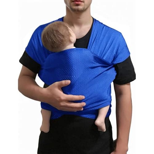 Vlokup Baby wrap Infant Carrier Water Sling Warm Weather Lightweight, Quick Dry Breathable Navyblue