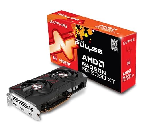 Sapphire Pulse AMD Radeon RX 9060 XT 8GB GDDR6 Gaming GPU
