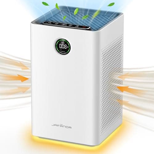 Air Purifier for Home with True HEPA Filter – 1,190 Sq Ft Coverage for Bedroom/Large Room, Removes Dust, Pollen, Smoke, Pet Dander & Odors, White