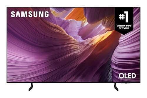 SAMSUNG 55-Inch OLED S85F 4K Smart TV, AI Gen 2 Processor, HDR, 120Hz, Contour Design, Q-Symphony, AI Game Mode, Game Hub, FreeSync Premium - [QN55S85FAEXZC] [Canada] (2025)