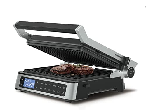 Grill Master Pro - Panini Press, Electric Grill, Electric Griddle, Panini, Indoor Smokeless Contact with Smart Touch Screen Pre-programmed Settings