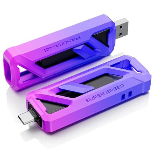 fanxiang 2TB Portable SSD USB Flash Drive,Ultra-Fast 2050MB/s External ssd, USB 3.2 Gen2×2, USB-A + Type-C, Compact and Durable, External Solid State Drive for iPhone15,16/Android/Mac/PC, FF958