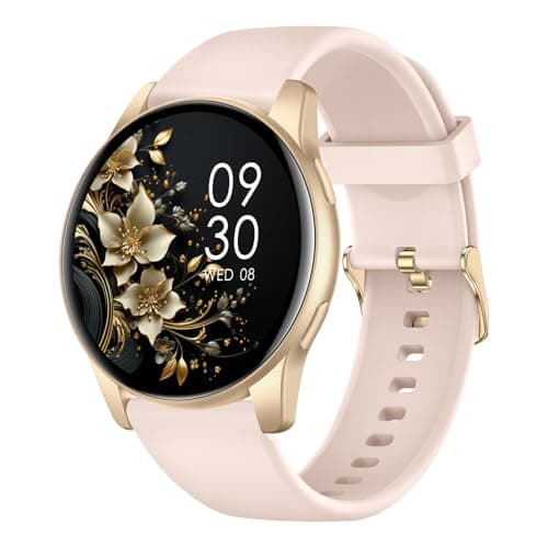 Smart Watch for Men Women, 1.38'' Smart Watches (Answer/Make Call), Fitness Tracker with Heart Rate/Sleep Monitor, IP68 Waterproof Activity Tracker, Pedometer for Android iOS(Pink)