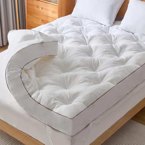 4 Inch Memory Foam Mattress Topper Full for Back Pain Relief, Filled with Breathable Gel Memory Foam, Fluffy Comfort Supportive Pillow Top Mattress Topper