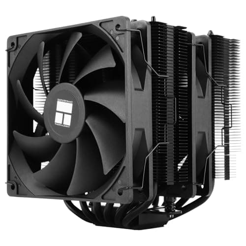 Thermalright Peerless Assassin 120 SE Black CPU Cooler, 6 Heat Pipes AGHP Technology, Dual 120mm PWM Fans, 1550RPM Speed, for AM4/AM5 and Intel LGA 1700/1851/115X/1200,Computer CPU Cooling