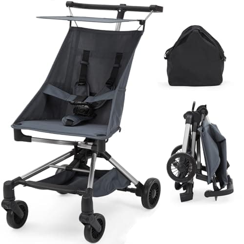 Lightweight Baby Travel Stroller – Compact & Airplane-Friendly, One-Handed Folding Design, From Birth + Overhead Compatible, 8.4 Lbs with Breathable Fabric, Perfect for Toddlers, Jet