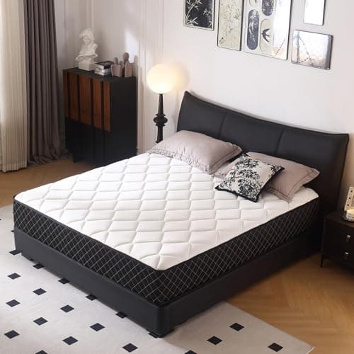 Happiland Twin Size Mattress, 10 Inch Hybrid Memory Foam Twin Mattress in a Box, with Pocket Springs, Pressure Relief, Breathable Comfort, CertiPUR-US, Medium Firm