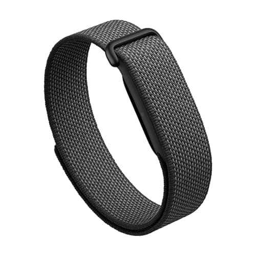 Google Fitbit Air - Screenless Activity Tracker with Fitness, Heart Rate, Sleep Tracking and More - Personalized AI-Powered Coaching - Compatible with iOS and Android - Obsidian