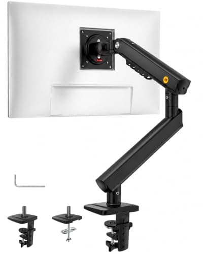 NB SmooVex™ Single Computer Monitor Mount, Monitor Stand fits up to 32 Inch, Mechanical Spring Monitor Arm, VESA 75/100 mm, Model-A5 (Black)