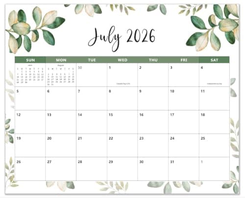 Magnetic Calendar for Fridge 2026-2027 - Fridge Calendar Runs From Jan 2026 to Jun 2027 - Refrigerator Calendar Perfect for Planning, Organizing, and Scheduling Your Life (15 x 12 Inches)