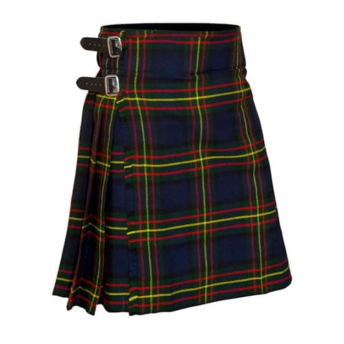 Allsafe Traders Men's 5 Yard Scottish Tartan Kilt, Highland Wedding Kilt, Maclaren, 50