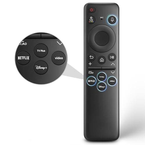 Rechargeable Voice Remote for Samsung TV Control Replacement for Samsung Frame Curved Crystal QLED Neo Smart TVs