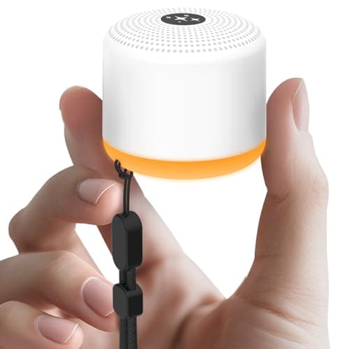 Soothing Sounds White Noise Machine Portable Sleep Machines for Baby and Adult with 30 Sounds 12 Color Options 5 Adjustable Brightness 32 Volume Levels 4 Timer Perfect for Home Travel Office