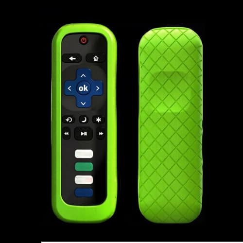 Remote Case for Roku Express/Streaming Stick/Premiere - Silicone Remote Cover for TCL Hisense Roku TV Remote Skin Smart TV Anti Slip Remote Sleeve