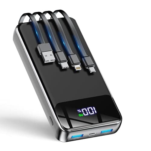 GTOCE Portable Charger,40000mAh Power Bank with 22.5W Fast Charging LED Digital Display Battery Pack with 6 Outputs 2 Inputs, Type C Powerbank Portable Charger for iPhone 17 pro Samsung AirPods,Black