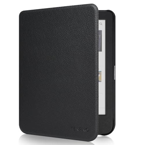Tenano Case for 6" Kobo Clara Colour | BW | 2E, Slim Protective Cover with Auto Sleep/Wake, Black