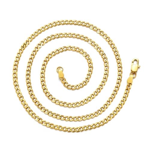 GAUEIOUR Gold Gangster Chain,Great for Fancy Dress Rapper, Chav, Hip Hop, Gangster Granny Costumes, Unisex Fancy Dress Billionaire Boy Accessory(Gold)