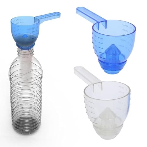 Multipurpose Scoop, Measuring Scoop with Funnel, No Spill Preparation of Protein Powder, Creatine, Baby Formula, Measuring Spoon with Scale Funnel Scoop for Powder