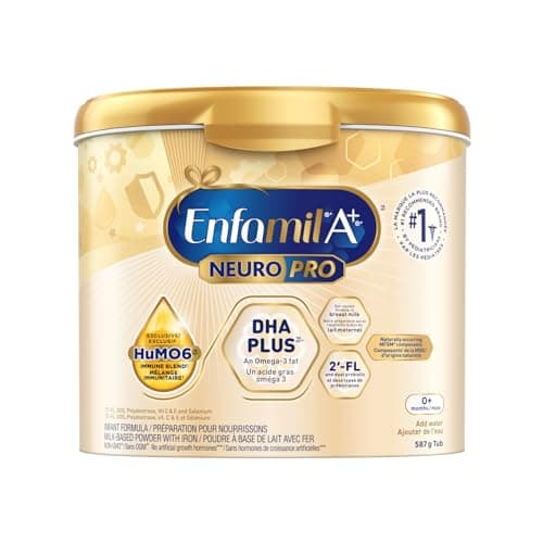 Enfamil A+ NeuroPro Baby Formula, Powder Tub, with Brain Building DHA and 2'FL for Immune Support, 0+ Months, 587g
