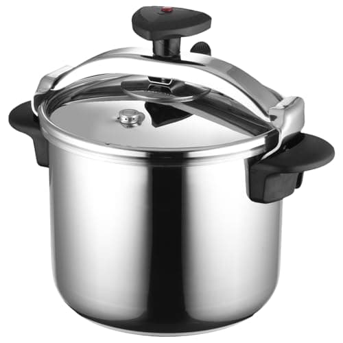MAGEFESA Star Pressure Cooker, 8L, 18/10 Stainless Steel, Works on All Stovetops (Induction Compatible), Safety Lock & 8 PSI Cooking