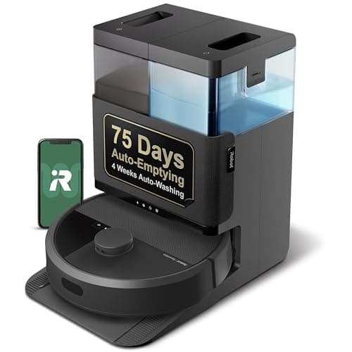 Roomba Plus 405 (G185) Combo Robot Vacuum & Mop + AutoWash Dock - Spinning Mop Pads, Self-Empties, Pad Washing & Drying, Self-Cleaning, Pad-Lift, LiDAR Navigation, Works with Alexa