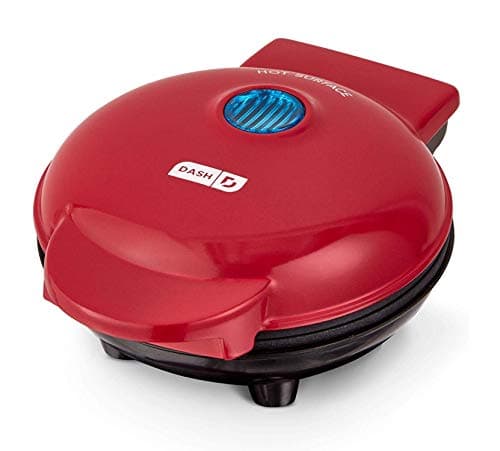 DASH Mini Maker Portable Grill Machine + Panini Press for Gourmet Burgers, Sandwiches, Chicken + Other On the Go Breakfast, Lunch, or Snacks with Recipe Guide - Red