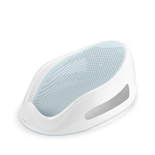 Angelcare Baby Bath Support, Aqua, for babies less than 6 months of age, Made in Canada