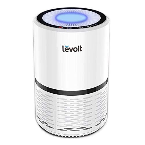 Levoit Air Purifiers for Bedroom Home, Purificateur d'air for Allergies Smoke Odor Dust Pollen, Air Filter Cleaner with 3 Speed Fan and Night Light, Quiet Operation, LV-H132 White