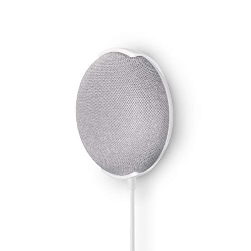 Brainwavz Screwless Wall & Ceiling Mount Compatible with Google Home Mini, VHB Stick On Holder - Easy to Install, No Tools, No Mess, No Drilling, Strong Adheasive Mount by Brainwavz (GMN01) (White)