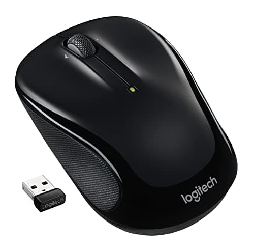 Logitech M325s Wireless Mouse, 2.4 GHz with USB Receiver, 1000 DPI Optical Tracking, 18-Month Life Battery, PC/Mac/Laptop/Chromebook - Black