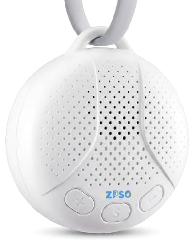 Portable Sound Machine for Baby & Adult, 16 Soothing Sounds White Noise Machine, 3 Timers & Memory Function, Noise Masking for Sleep, Office, Travel, Long-Lasting Battery, Ideal for Home, Nursery, Great Gift